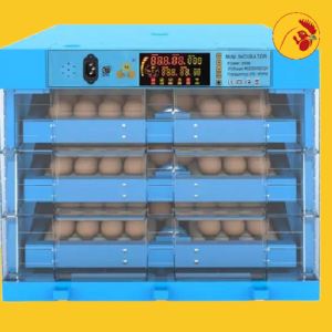 192 Eggs Fully Automatic Turning Hatcher Machine，Light Incubators for Hatching Chicken Duck Quail Turkey Eggs with Temperature Control and LED Candler Brooder