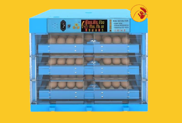 192 Eggs Fully Automatic Turning Hatcher Machine，Light Incubators for Hatching Chicken Duck Quail Turkey Eggs with Temperature Control and LED Candler Brooder