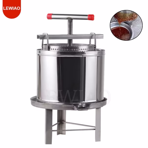Honey Press Extractor (12.6L Household Manual Honey Wax Press Machine)